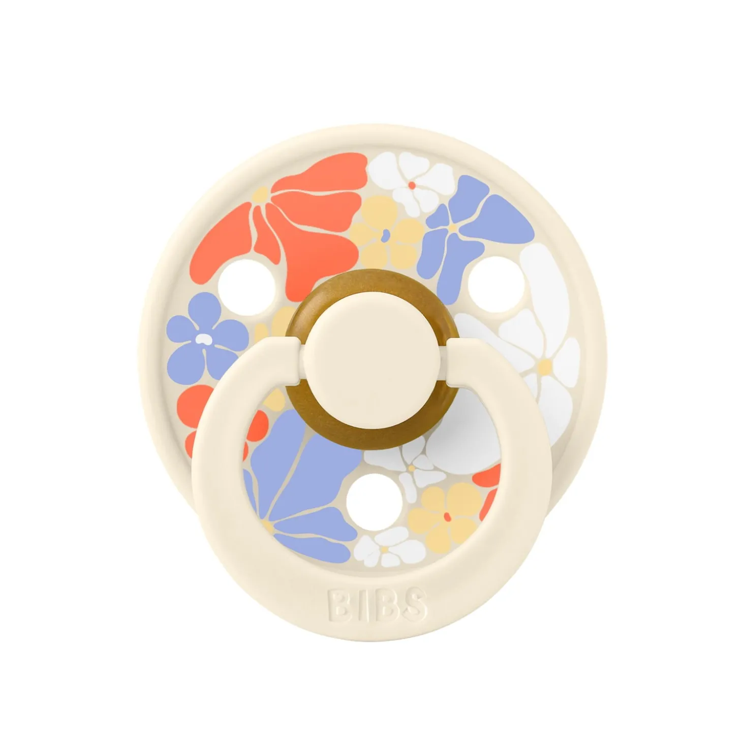 BIBS Tétines Studio Colour Flower Child Caoutchouc naturel Vanilla 6-18 mois