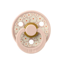 BIBS Tétines Studio Colour Jasmine Field Caoutchouc naturel Blush 6-18 mois