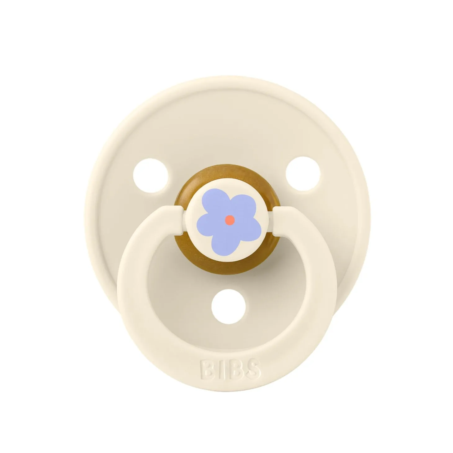 BIBS Tétines Studio Colour Jasmine Caoutchouc naturel Ivory 6-18 mois