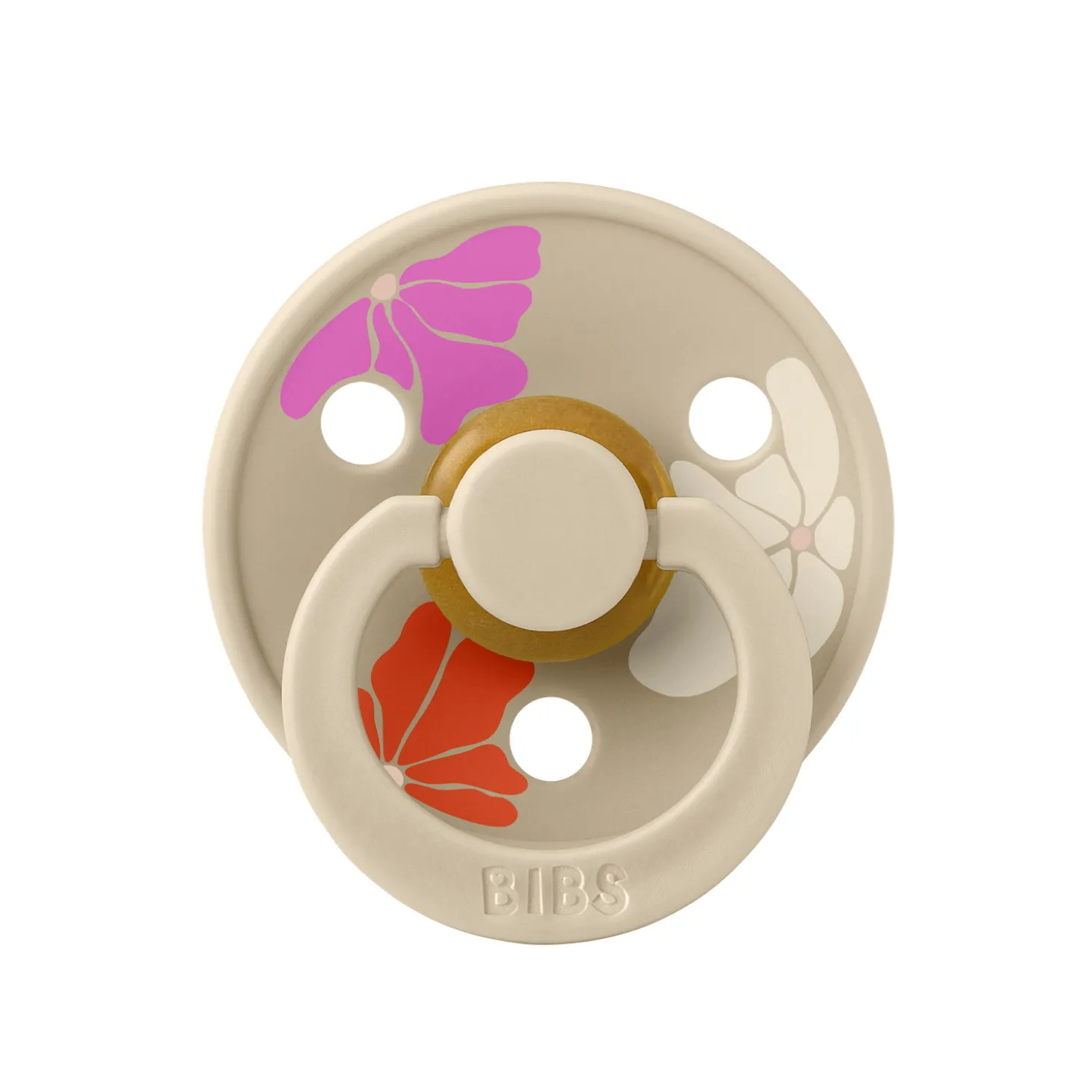 BIBS Tétines Studio Colour Morning Bloom Caoutchouc naturel Vanilla 6-18 mois