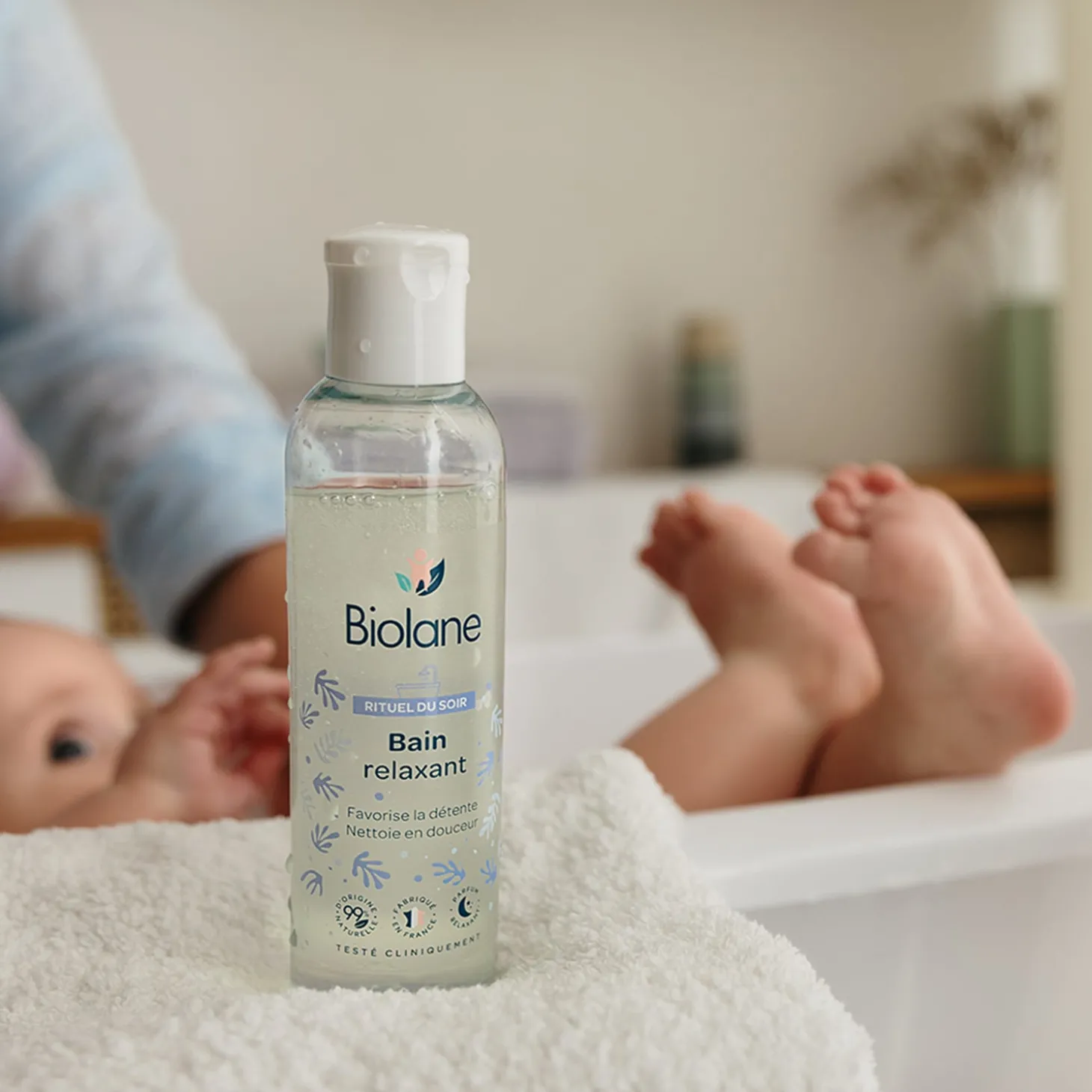 Biolane Bain relaxant Lila Et Blanc 150ml