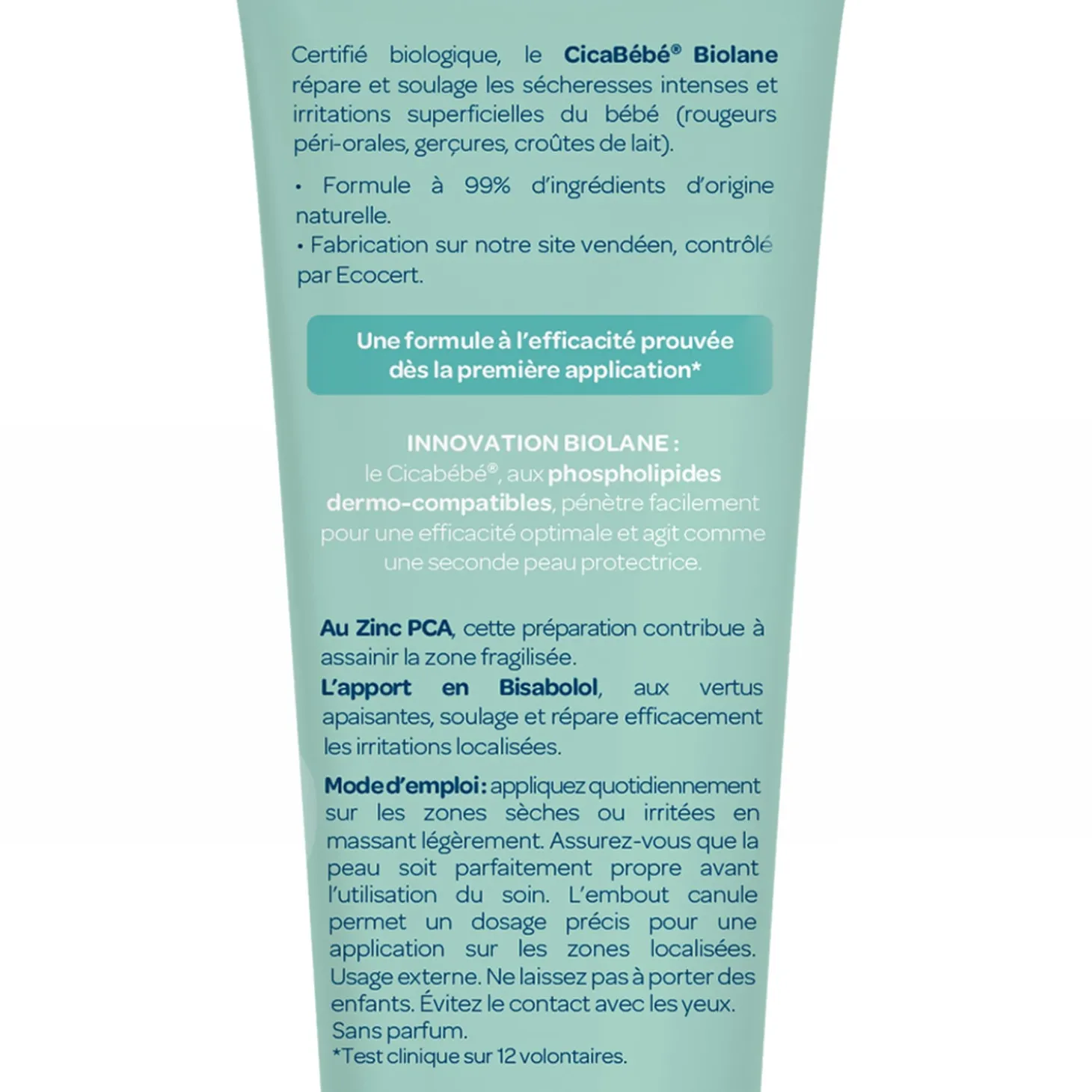Biolane CicaBébé Bio Vert 40 ml