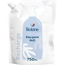 Biolane                    Écorecharge eau nettoyante    Blanc            750 ml
