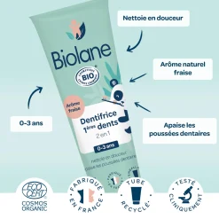 Biolane Dentifrice Bio Vert 50 ml
