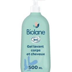 Biolane Gel lavant corps et cheveux Bio Vert 500 ml