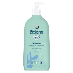 Biolane Gel lavant corps et cheveux Bio Vert 500 ml