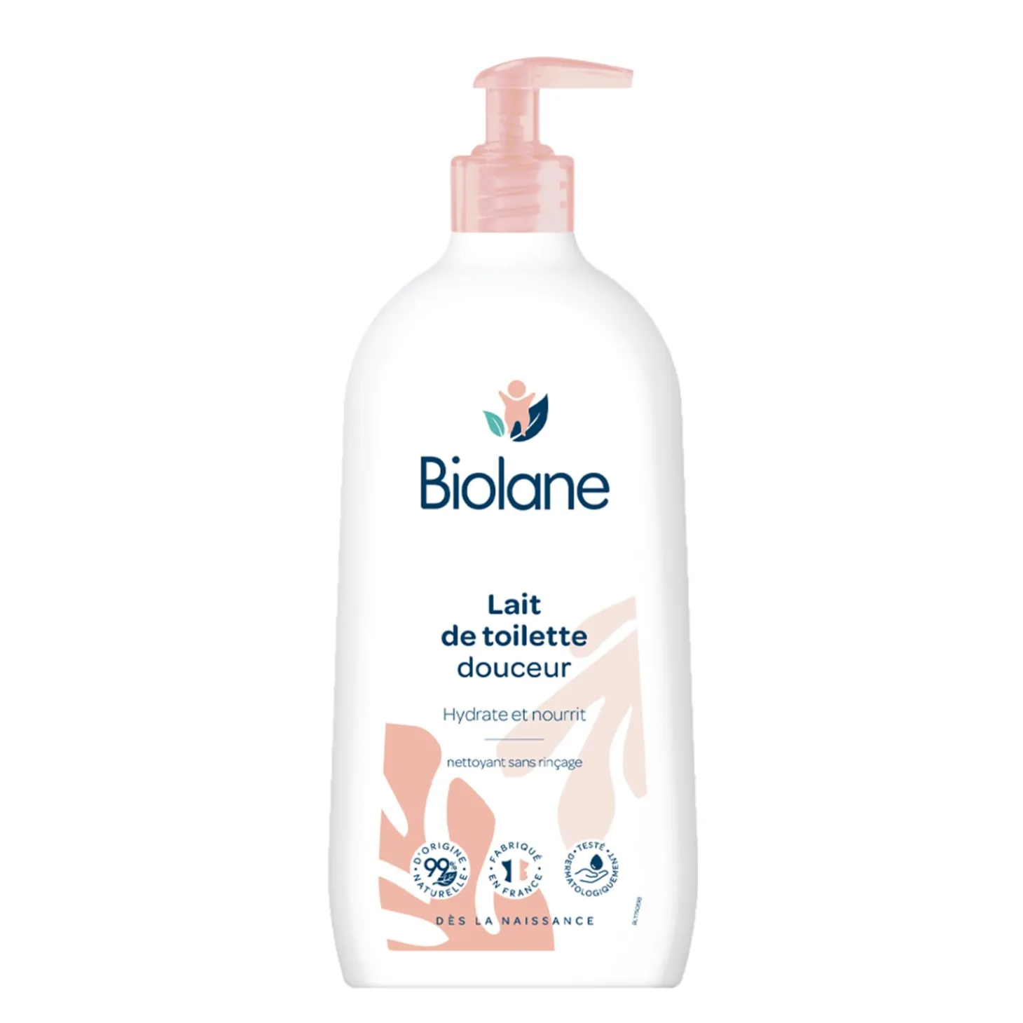 Biolane Lait de toilette Rose Et Blanc 750 ml