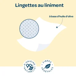 Biolane Lingettes au liniment Jaune Et Blanc
