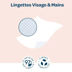 Biolane                    Lingettes pocket visage et mains    Multicolore