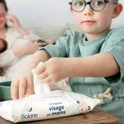 Biolane                    Lingettes visage et mains    Multicolore