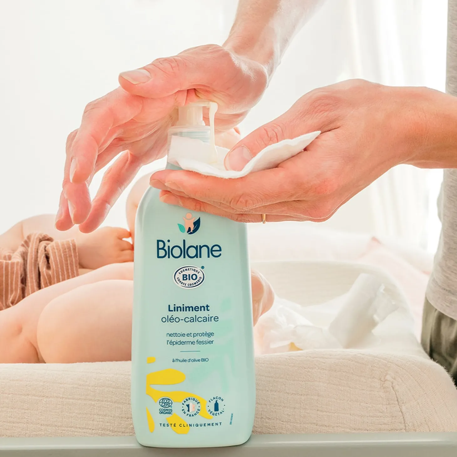 Biolane Liniment oléo-calcaire Bio Vert 500 ml