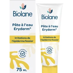 Biolane Pâte à l'eau Eryderm Jaune Et Blanc 75 ml