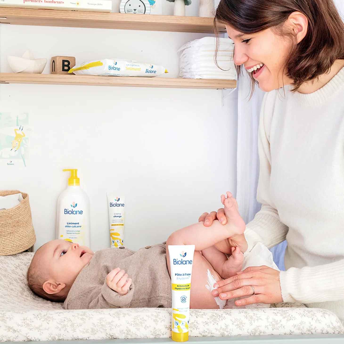 Biolane Pâte à l'eau Eryderm Jaune Et Blanc 75 ml