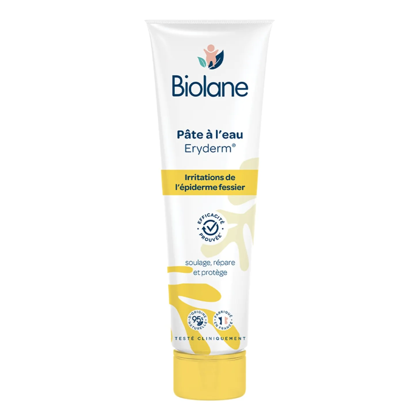 Biolane Pâte à l'eau Eryderm Jaune Et Blanc 75 ml