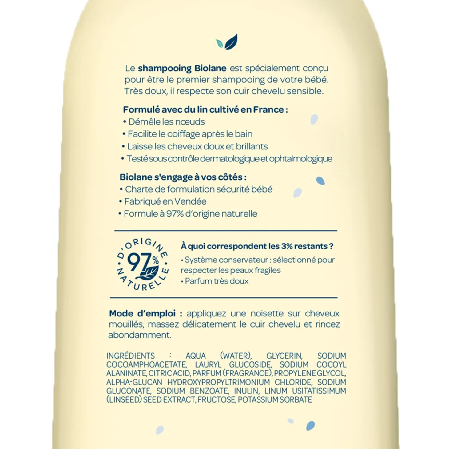 Biolane Shampooing très doux Blanc 350 ml