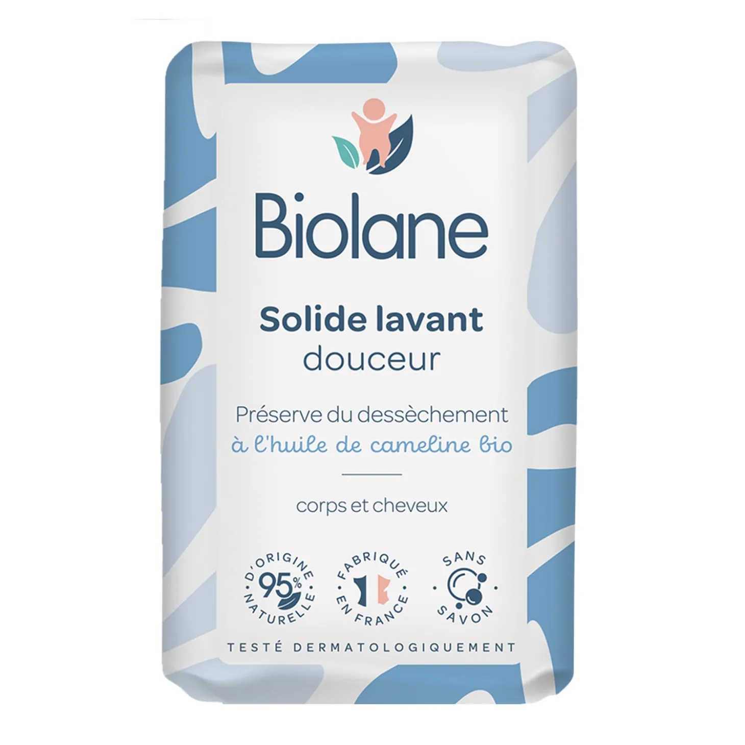 Biolane Solide lavant douceur Bleu Et Blanc