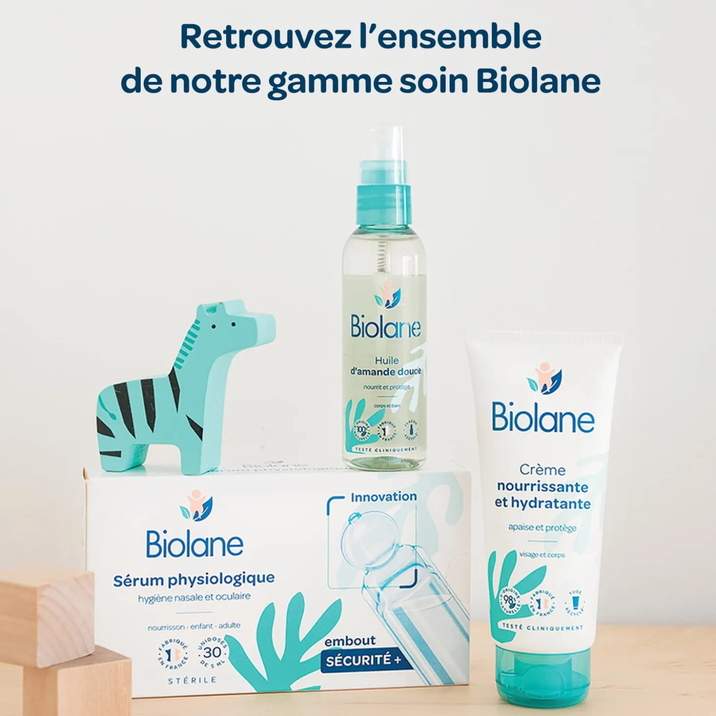 Biolane Sérum physiologique en unidoses Vert Et Blanc 5 ml