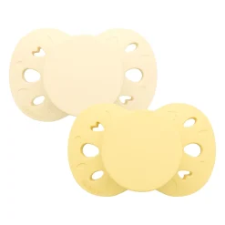 Biolane                    Sucettes anatomiques Essentielle    Jaune Clair Et Foncé            18 mois +