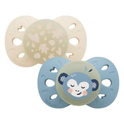 Biolane                    Sucettes anatomiques Nuit    Bleu Et Beige