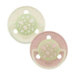 Biolane Sucettes rondes Nuit Rose Et Beige 6 mois +
