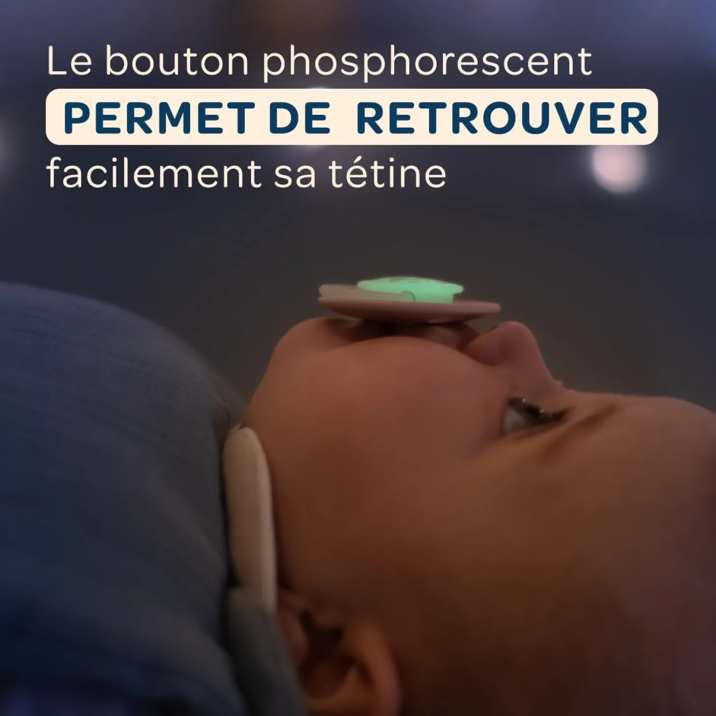Biolane Sucettes rondes Nuit Vert Et Beige 6 mois +