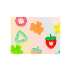 Bo Jungle Anneau de dentition à refrigérer Cool Shapes 3 pcs Bleu-Jaune-Rouge