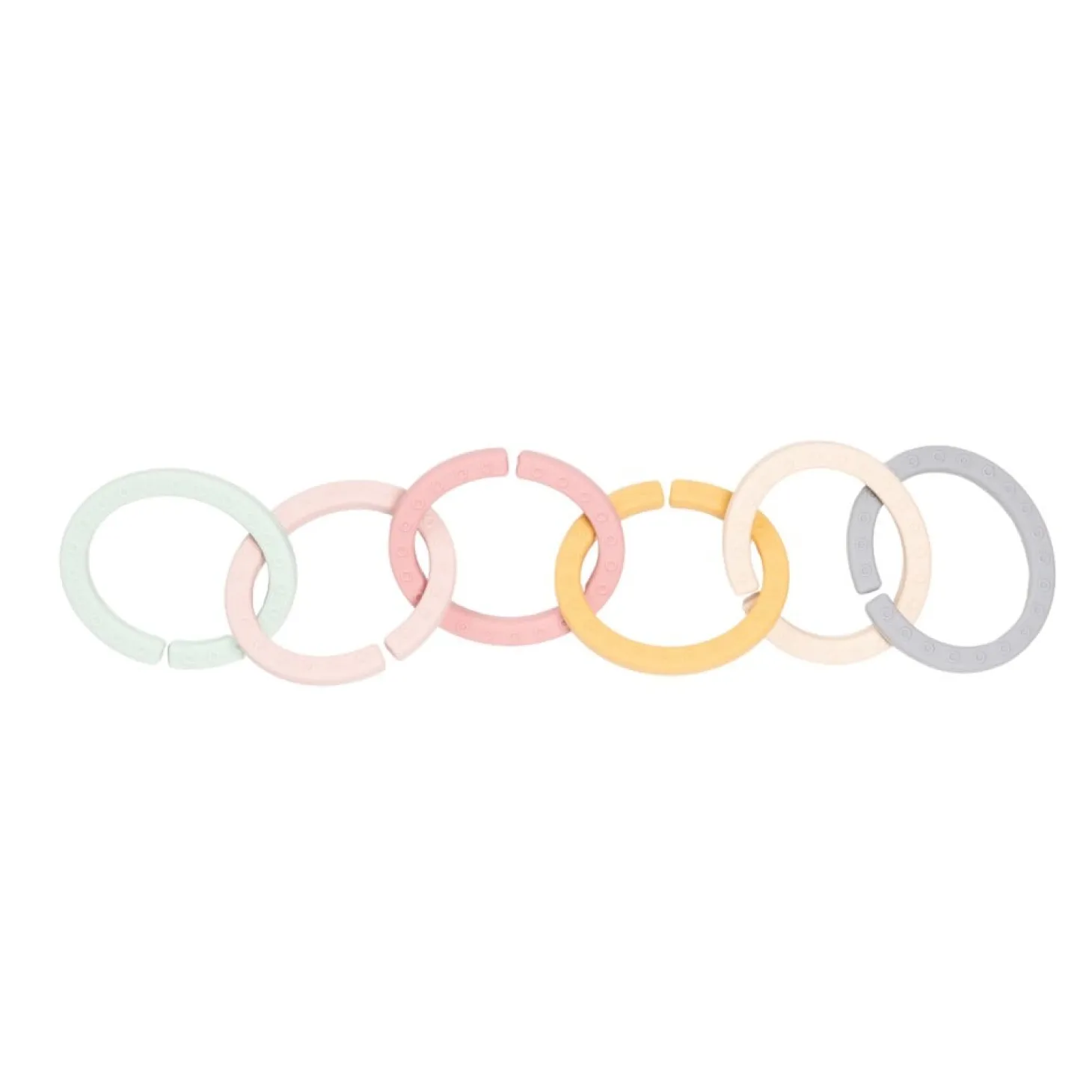 Bo Jungle Anneaux de dentition silicone 6 pcs Multicolore