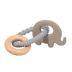 Bo Jungle                    Anneaux hochet Elephant    Bleu