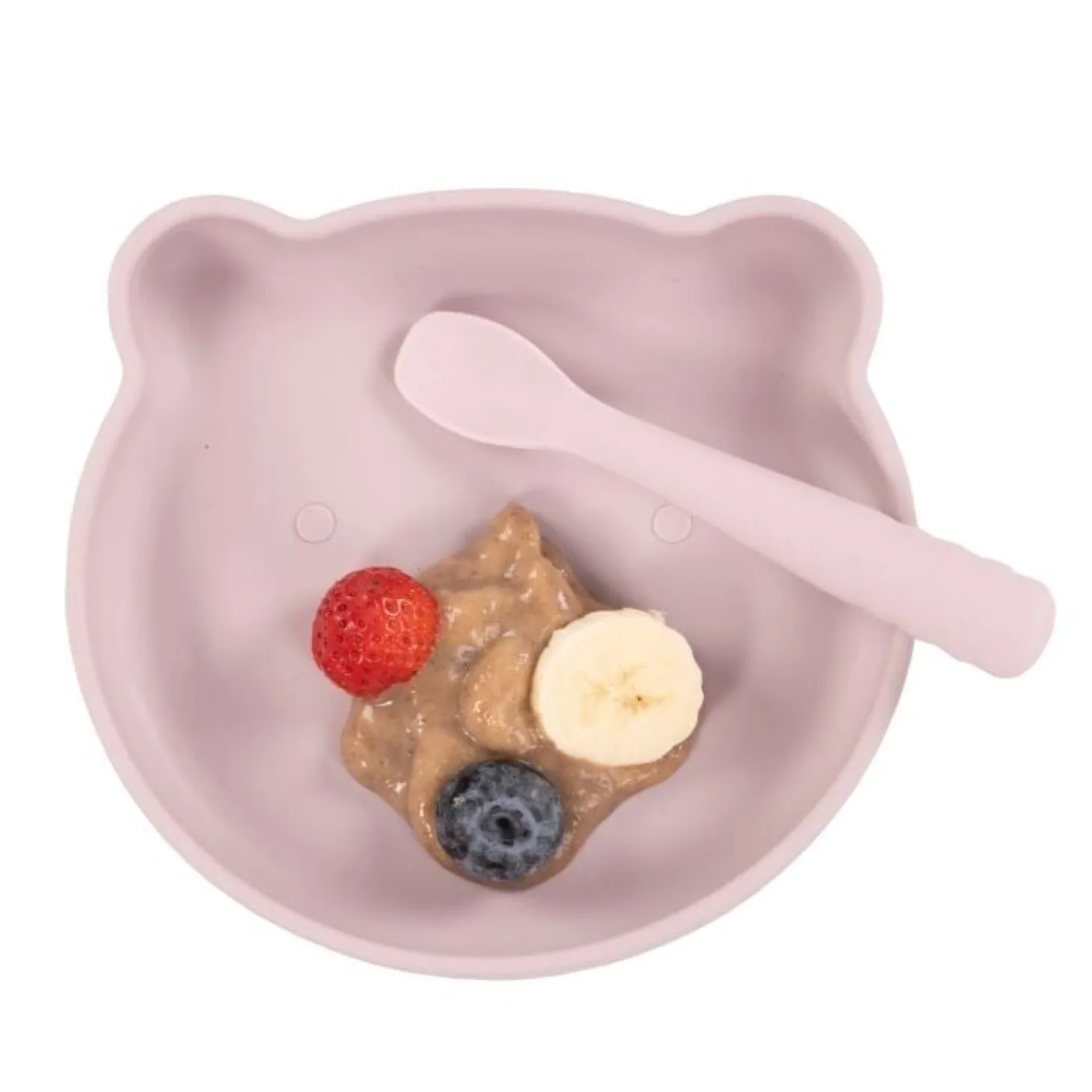 Bo Jungle B-Assiètte Ventouse Ourson Rose