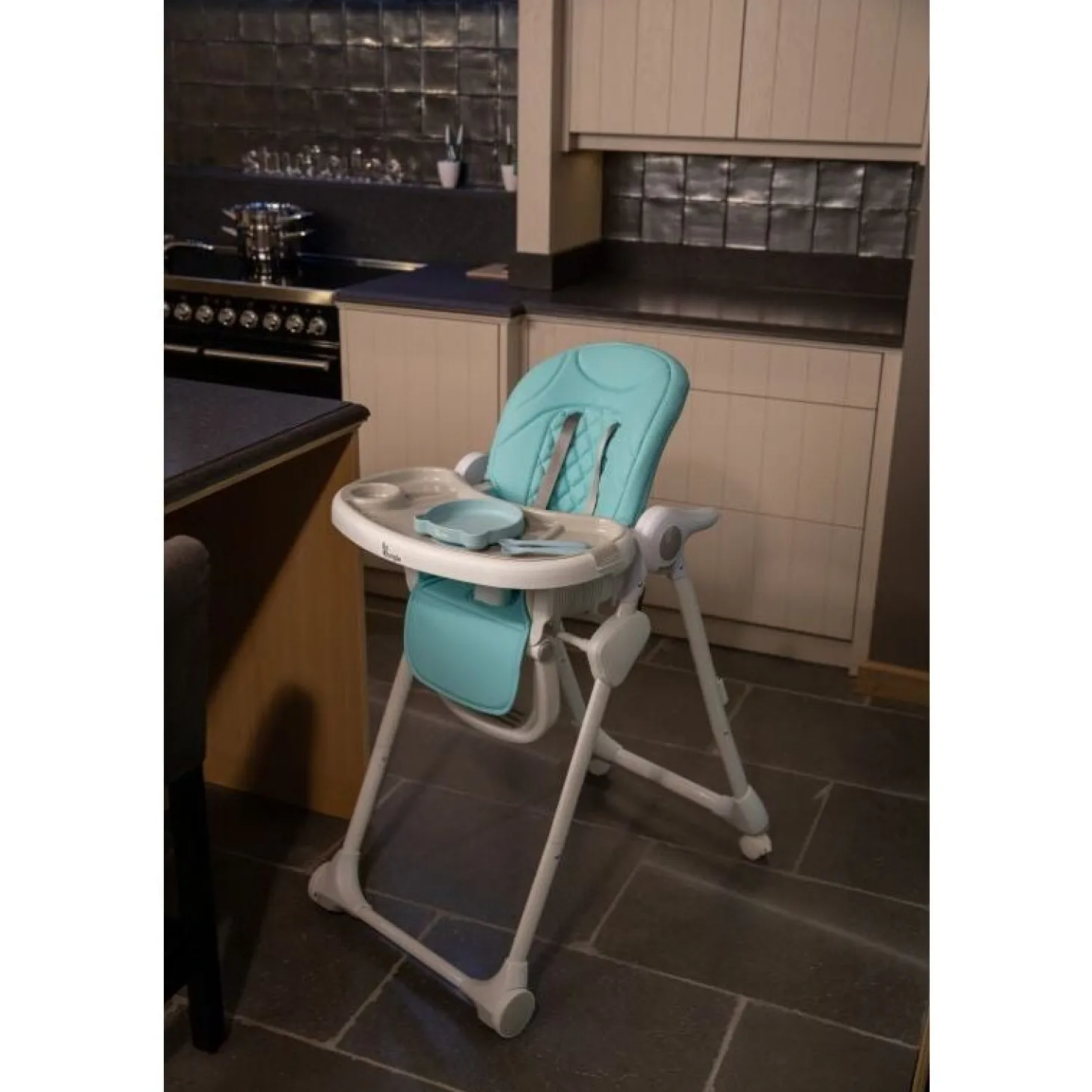 Bo Jungle B-Assiètte Ventouse Ourson Bleu
