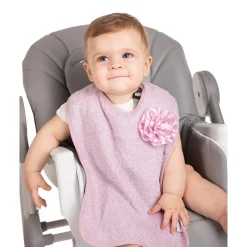 Bo Jungle                    Bavoir en éponge de coton bio B-Bib    Fleur Rose
