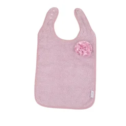 Bo Jungle Bavoir en éponge de coton bio B-Bib Fleur Rose