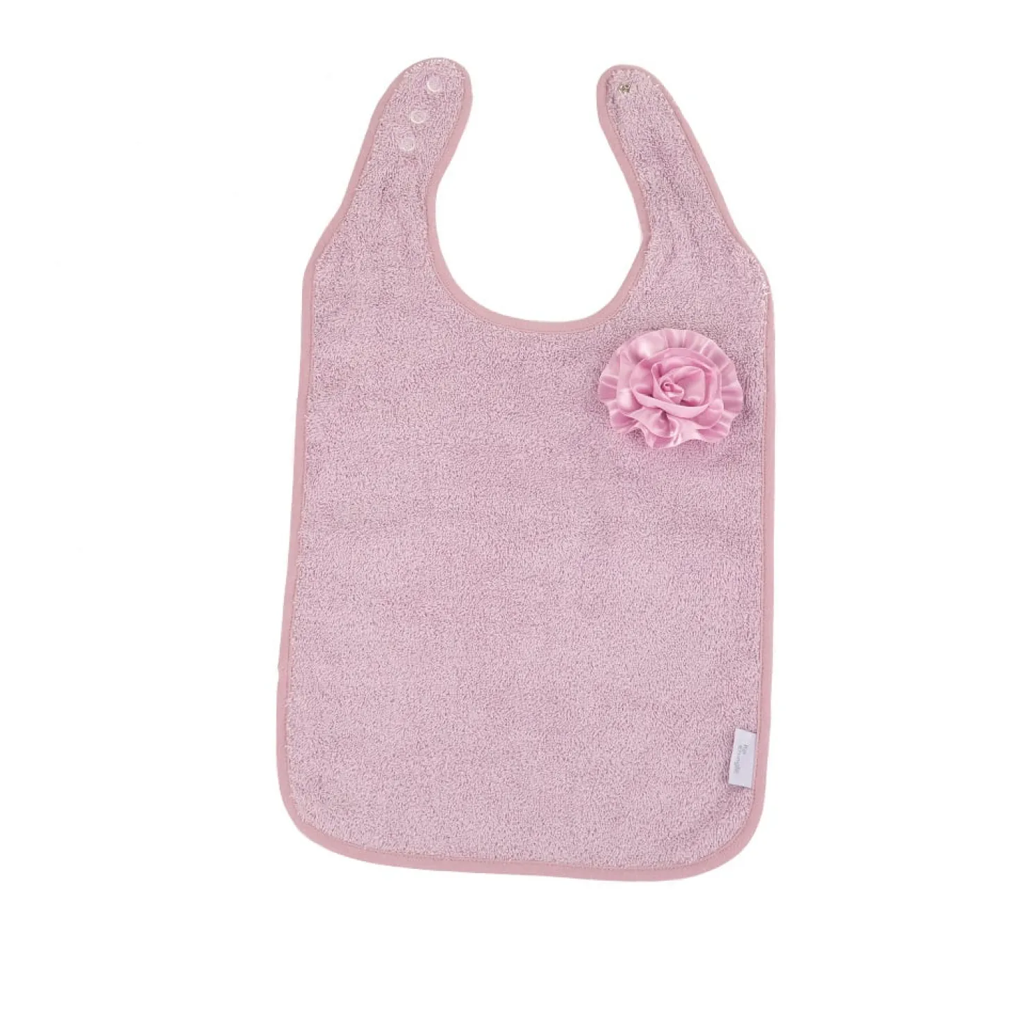 Bo Jungle Bavoir en éponge de coton bio B-Bib Fleur Rose