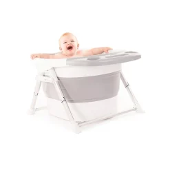 Bo Jungle B-Baignoire pliable pour douche Gris Blanc