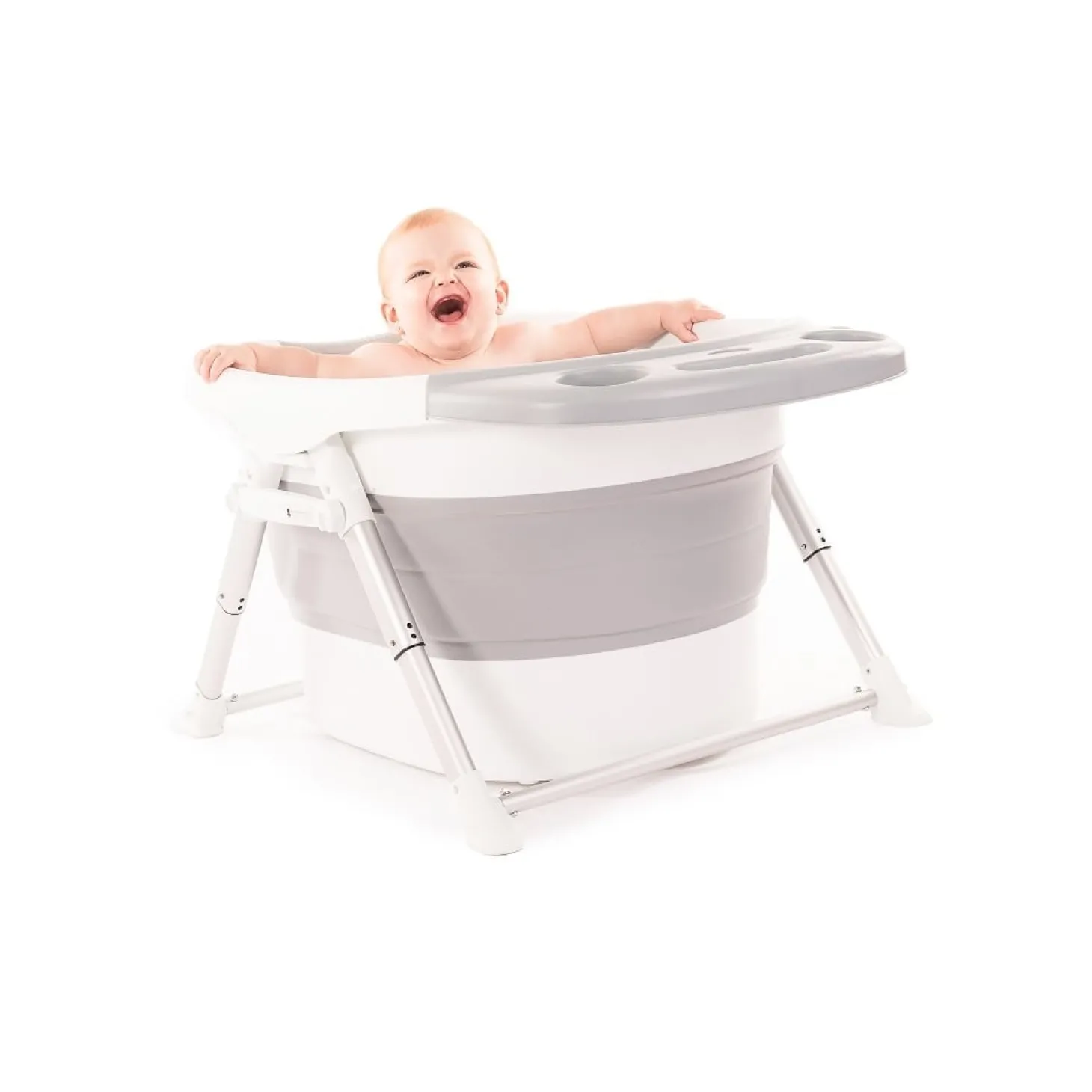 Bo Jungle B-Baignoire pliable pour douche Gris Blanc