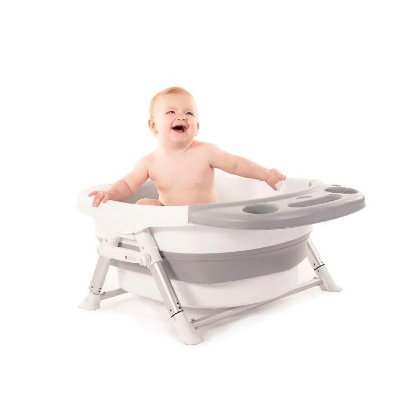 Bo Jungle B-Baignoire pliable pour douche Gris Blanc