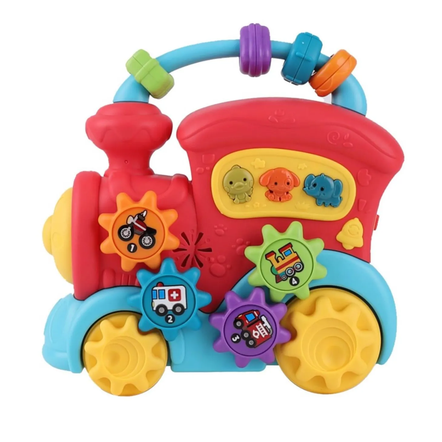 Bo Jungle Jouet La Locomotive d'Aventures Multicolore