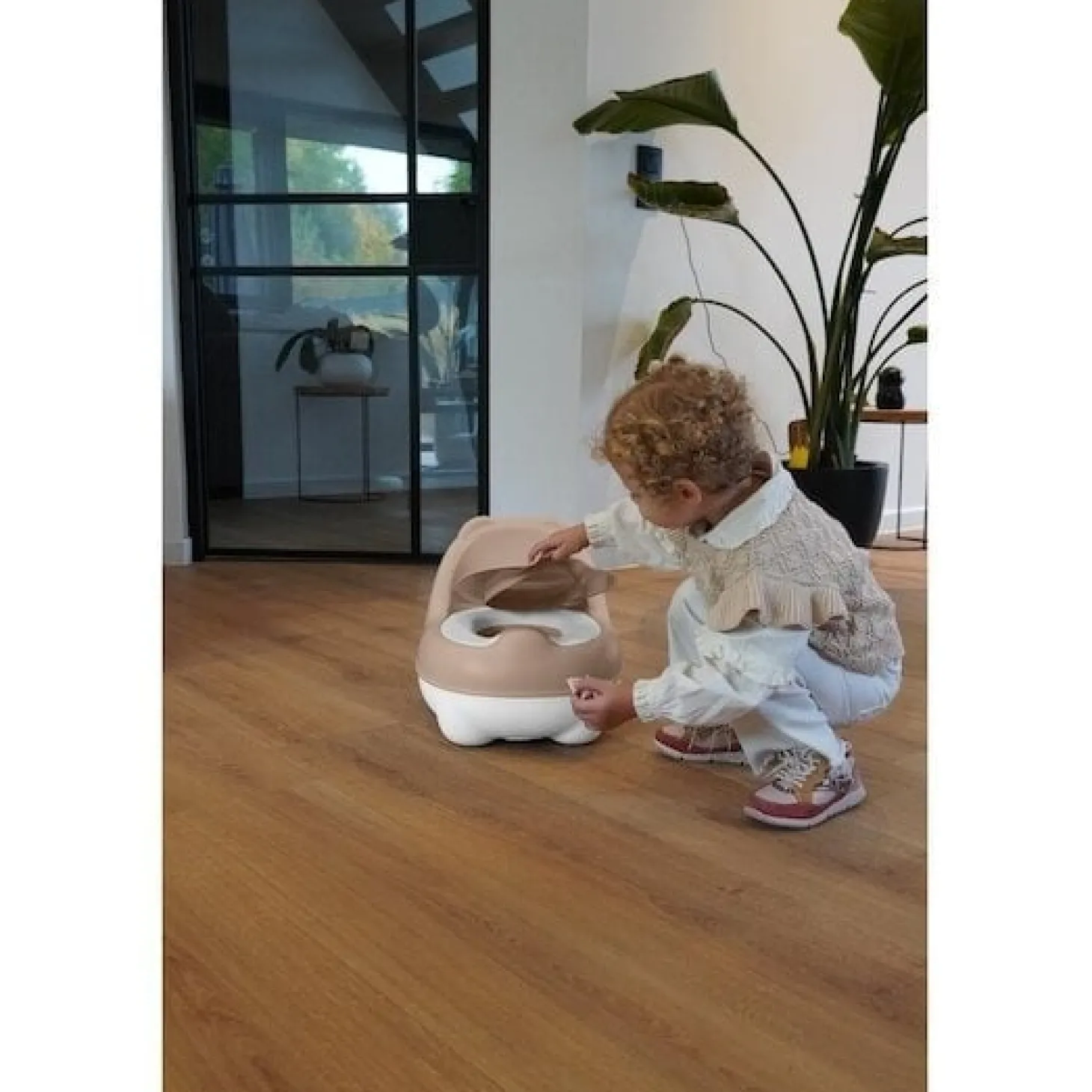 Bo Jungle Petit Pot Ourson Rose poudré