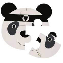 Bo Jungle                    Puzzle d'animaux (3pcs) - Panda/Eléphant/Lion