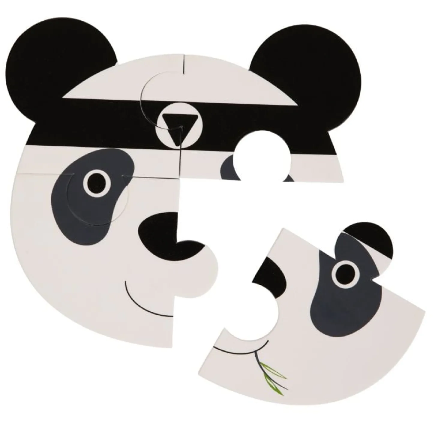 Bo Jungle Puzzle d'animaux (3pcs) - Panda/Eléphant/Lion