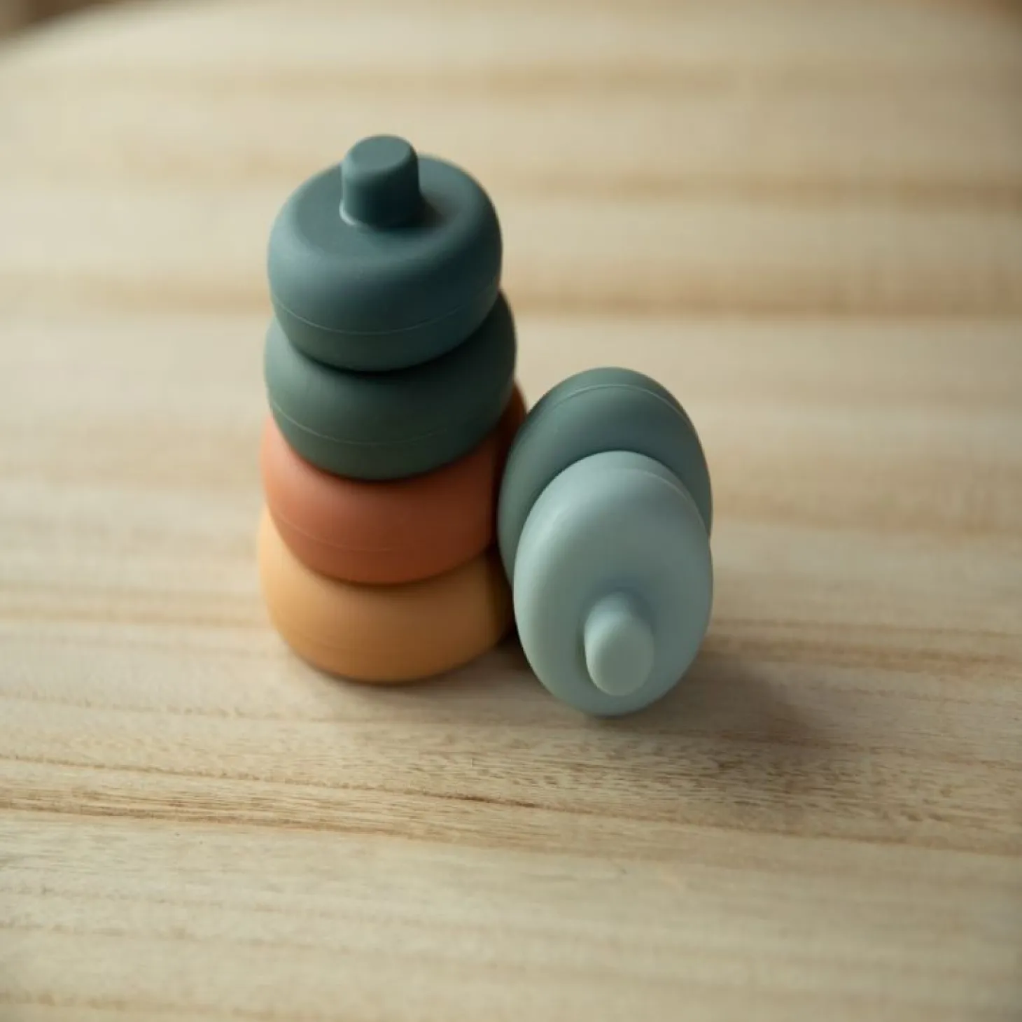 Bo Jungle Ronds à empiler silicone