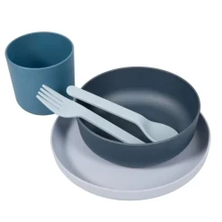 Bo Jungle Set vaisselle Biodégradable CPLA 5pcs Bleu