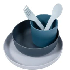 Bo Jungle Set vaisselle Biodégradable CPLA 5pcs Bleu