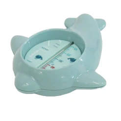 Bo Jungle                    Thermomètre de bain manuel baleine    Bleu Claire