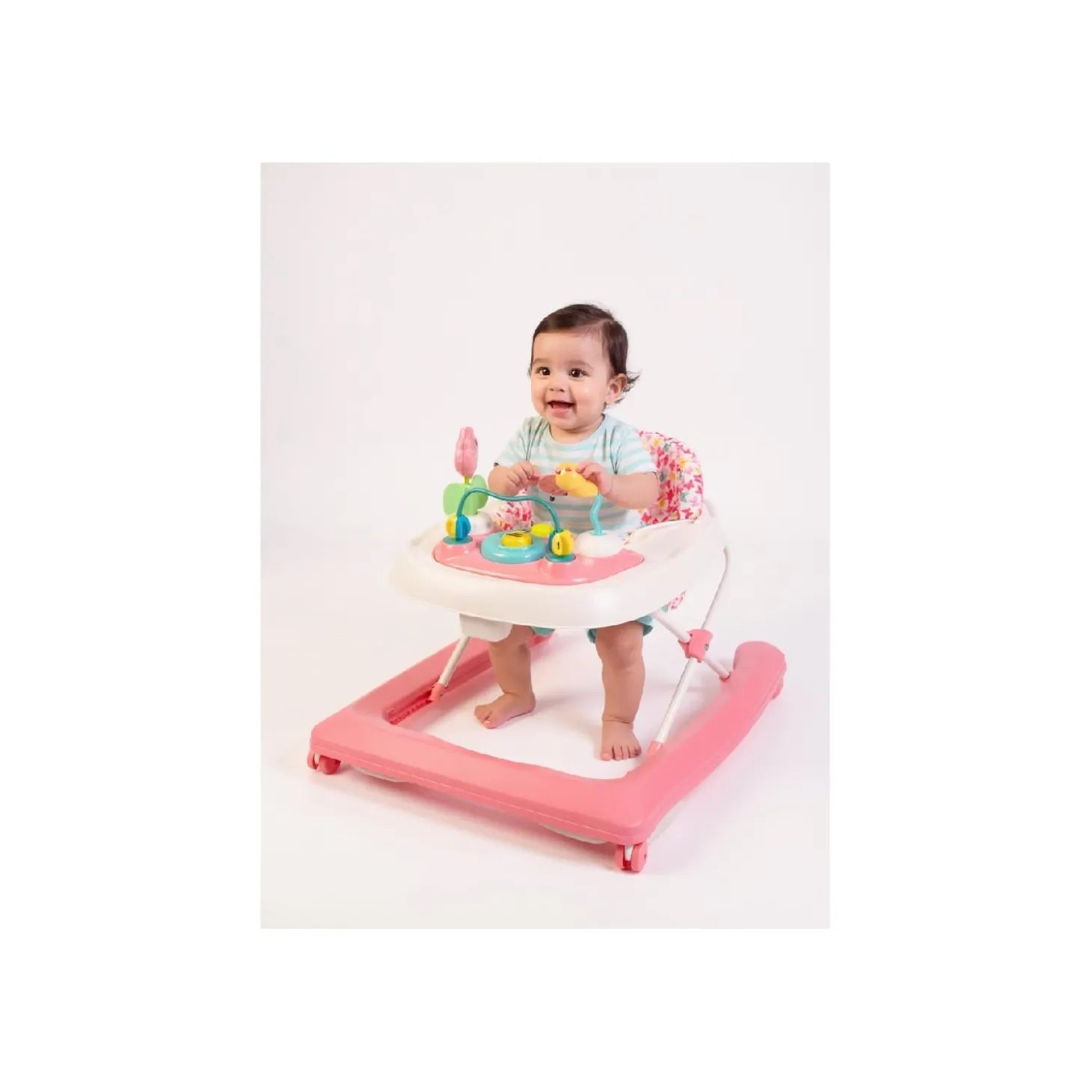 Bo Jungle Trotteur Fleurs de Papillon Rose