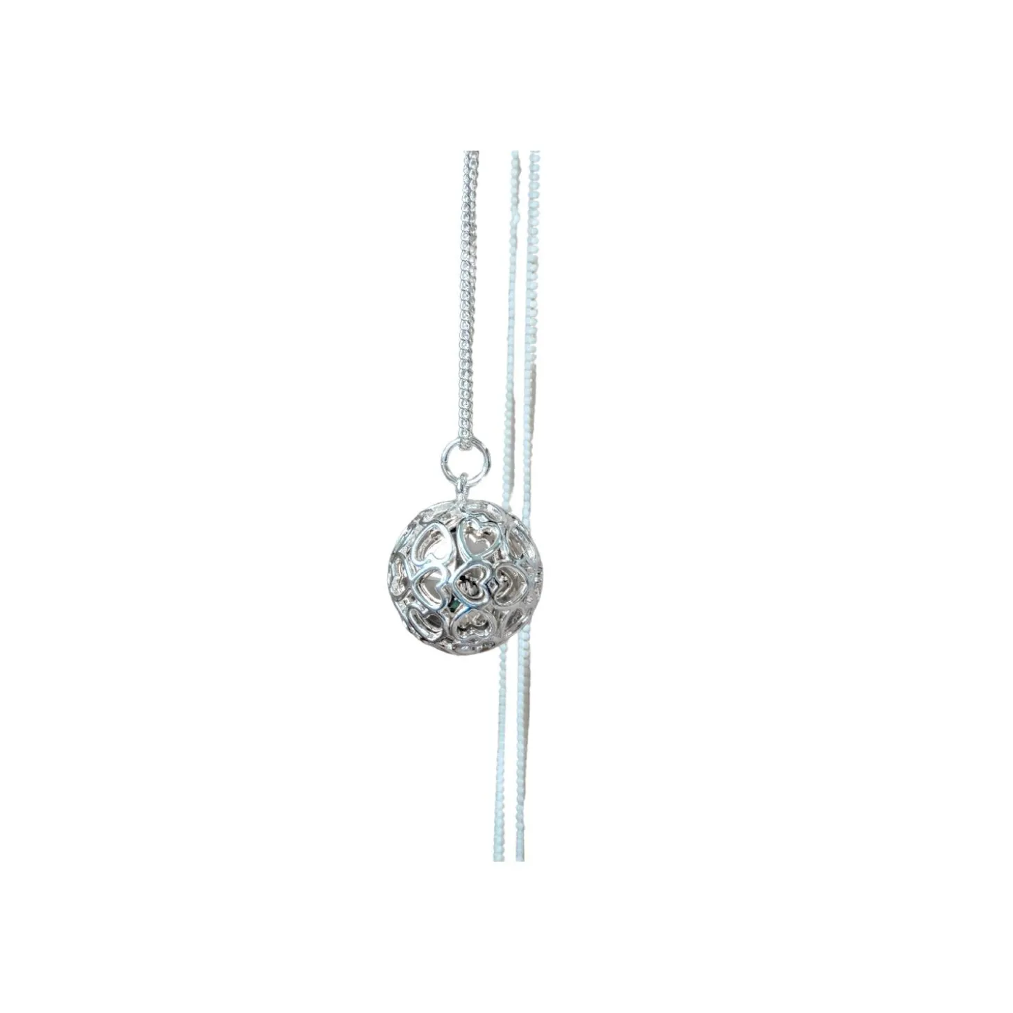 Bola Bijou De Grossesse Bola Cage à Coeur Argent