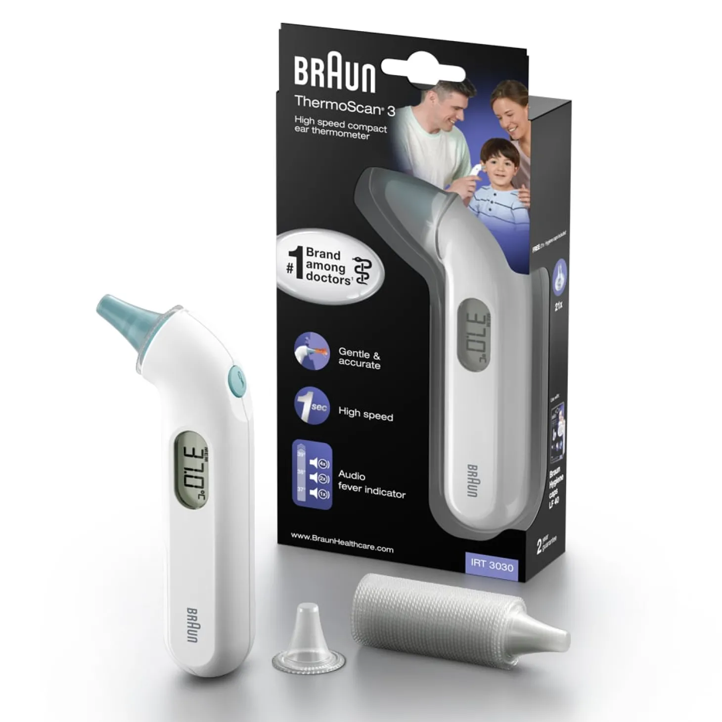 Braun Thermomètre auriculaire infrarouge ThermoScan 3