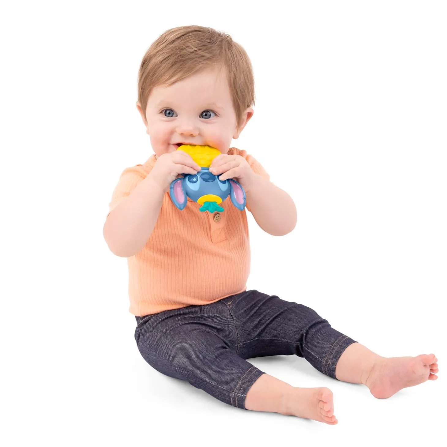 Bright Starts Jouet et anneau de dentition Stitch Bleu