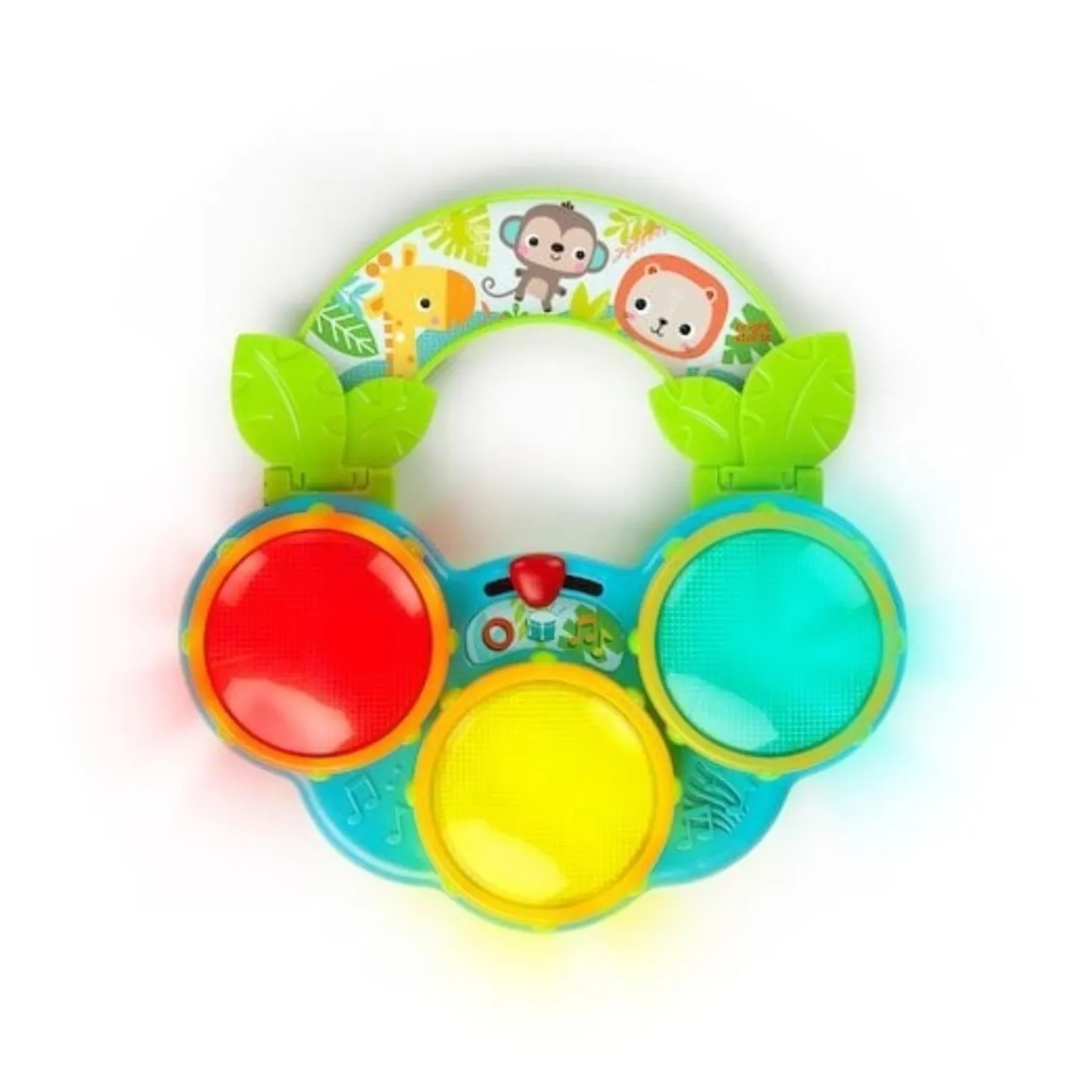 Bright Starts Jouet musical Tambours Safari Multicolore