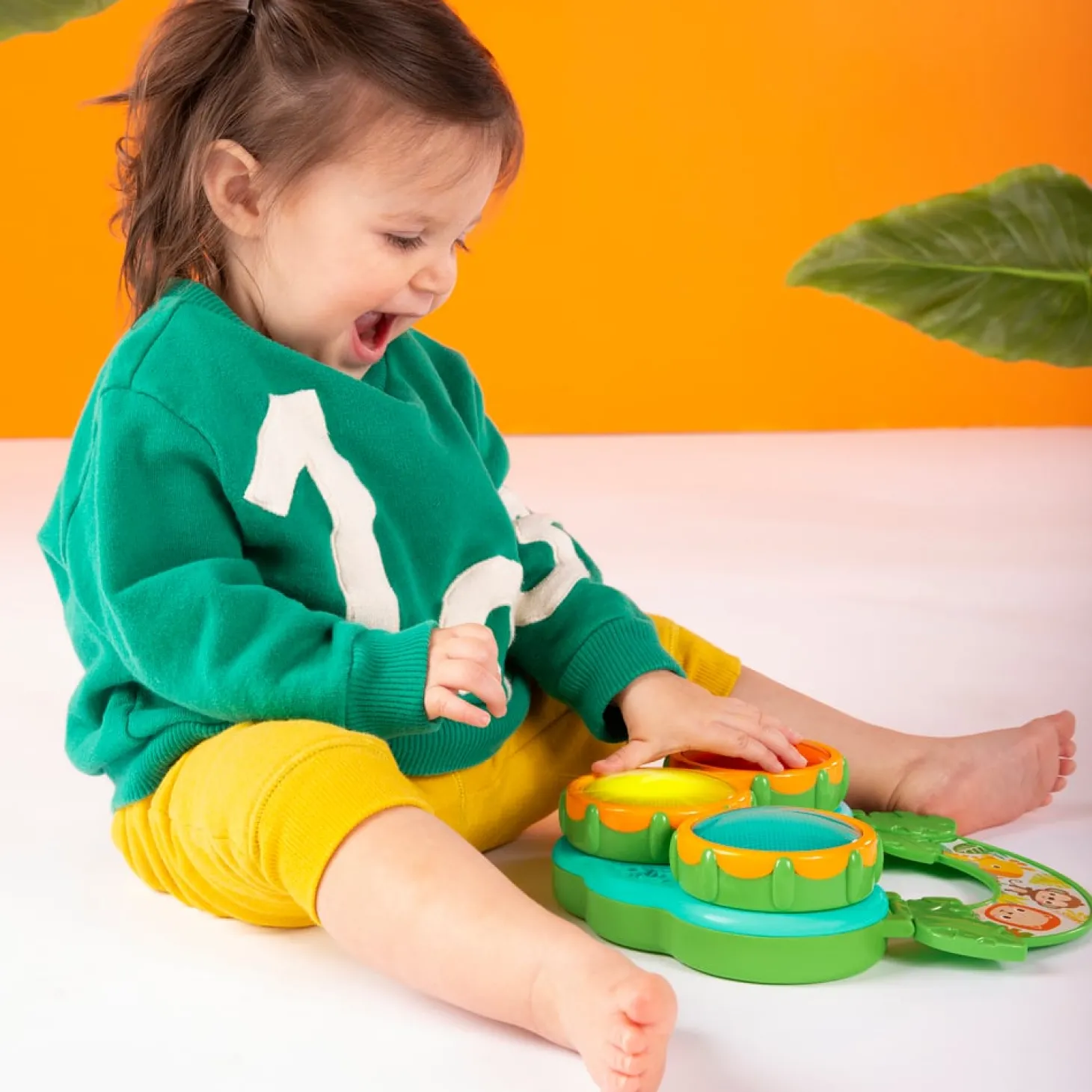Bright Starts Jouet musical Tambours Safari Multicolore